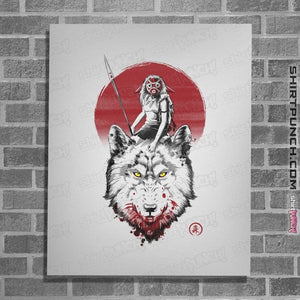 Shirts Posters / 4"x6" / White Wolf Princess Ink