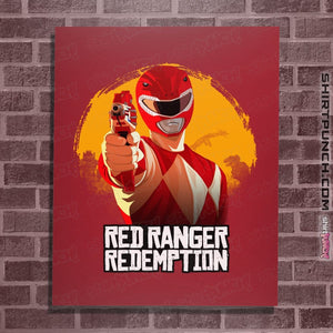 Shirts Posters / 4"x6" / Red Red Ranger Redemption