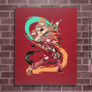 Daily_Deal_Shirts Posters / 4"x6" / Red Dual Sword Users