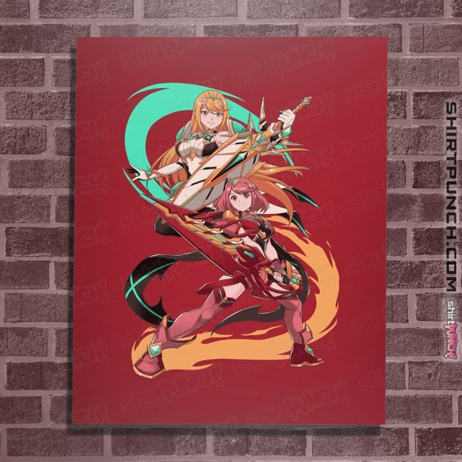 Daily_Deal_Shirts Posters / 4"x6" / Red Dual Sword Users
