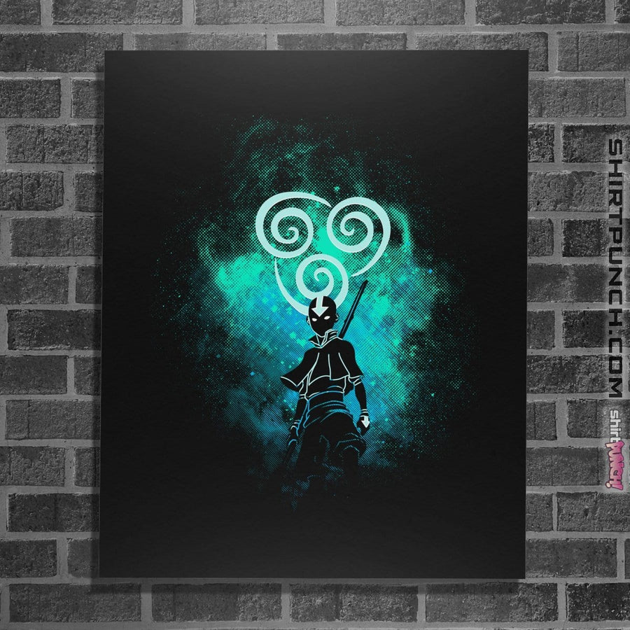 Shirts Posters / 4"x6" / Black Aang Art