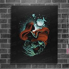 Load image into Gallery viewer, Daily_Deal_Shirts Posters / 4&quot;x6&quot; / Black Song Of The Mermaid
