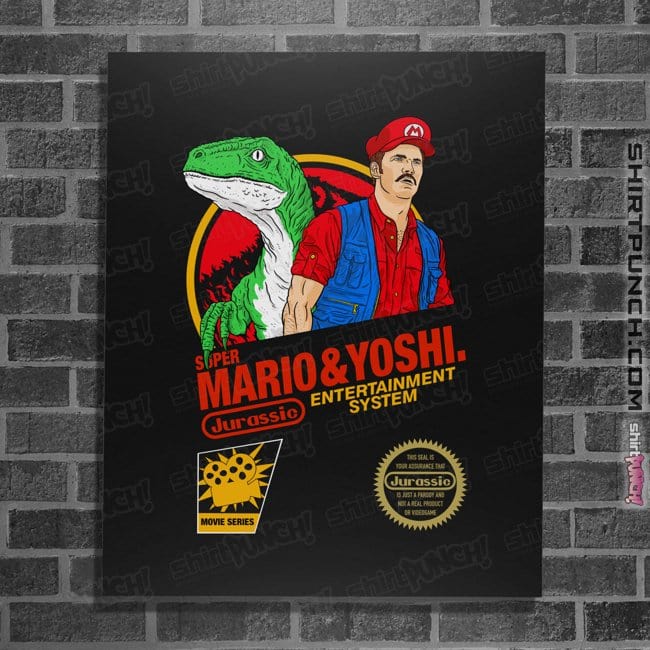 Daily_Deal_Shirts Posters / 4"x6" / Black Jurassic Bros
