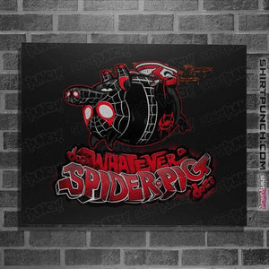 Secret_Shirts Posters / 4"x6" / Black Spider-Pig - 1610