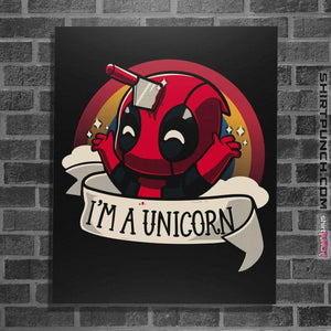 Shirts Posters / 4"x6" / Black I'm A Unicorn