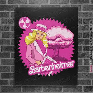 Daily_Deal_Shirts Posters / 4"x6" / Black Barbenheimer Bomb