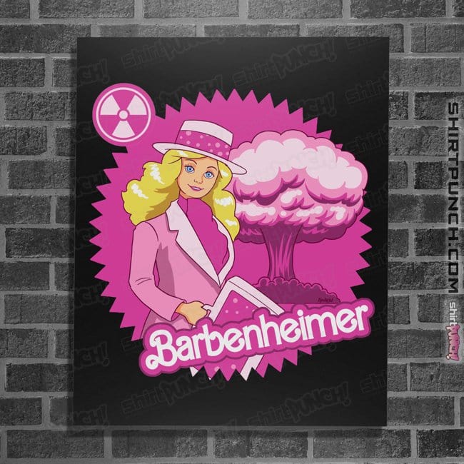 Daily_Deal_Shirts Posters / 4"x6" / Black Barbenheimer Bomb