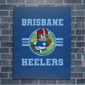 Daily_Deal_Shirts Posters / 4"x6" / Royal Blue Brisbane Heelers