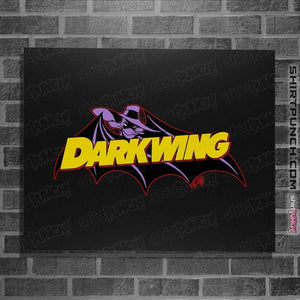 Daily_Deal_Shirts Posters / 4"x6" / Black Darkwing Bat