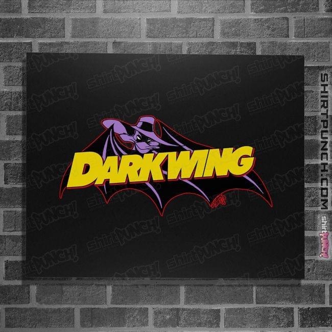Daily_Deal_Shirts Posters / 4"x6" / Black Darkwing Bat