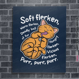 Shirts Posters / 4"x6" / Navy Soft Flerken