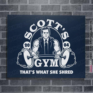 Shirts Posters / 4"x6" / Navy Scott's Gym