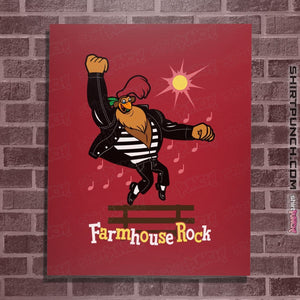 Shirts Posters / 4"x6" / Red Farmhouse Rock