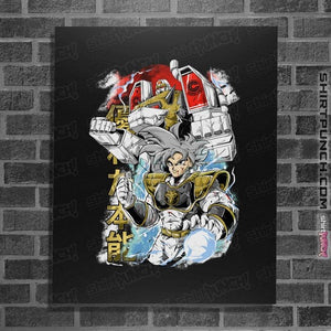 Daily_Deal_Shirts Posters / 4"x6" / Black Saiyan Ranger