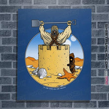 Load image into Gallery viewer, Shirts Posters / 4&quot;x6&quot; / Royal Blue Sand Castle People
