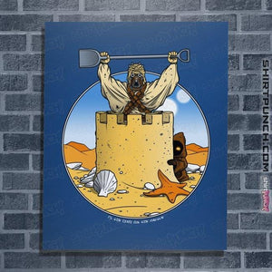Shirts Posters / 4"x6" / Royal Blue Sand Castle People