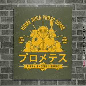Secret_Shirts Posters / 4"x6" / Military Green Proto Dome Robo