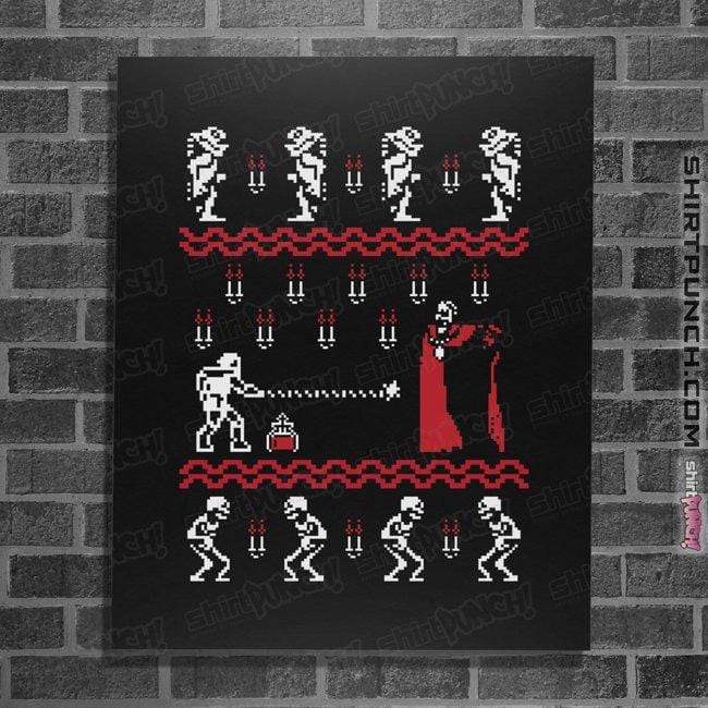 Shirts Posters / 4"x6" / Black Christmasvania