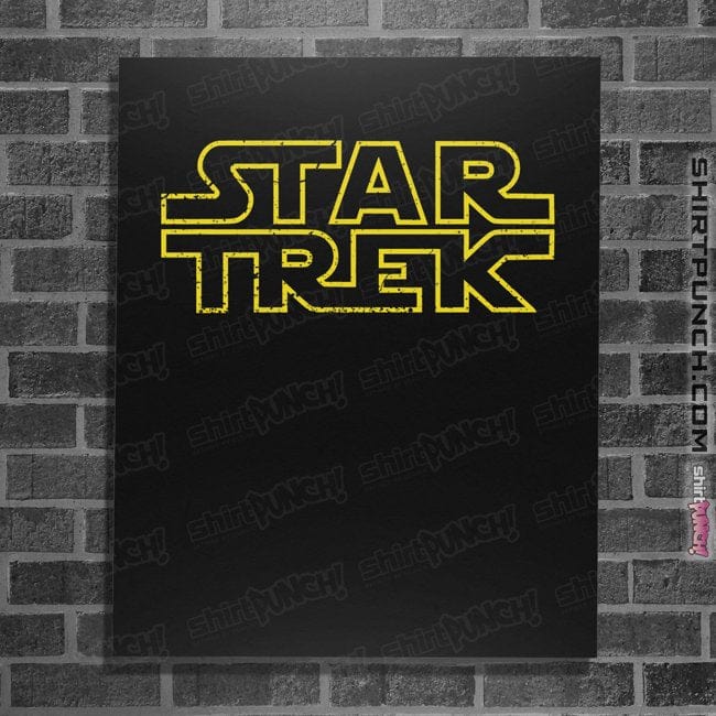 Daily_Deal_Shirts Posters / 4"x6" / Black StarTrekWars