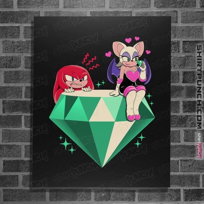 Daily_Deal_Shirts Posters / 4"x6" / Black Rouge And Knuckles