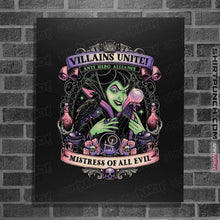 Load image into Gallery viewer, Daily_Deal_Shirts Posters / 4&quot;x6&quot; / Black Villains Unite Maleficent
