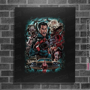 Daily_Deal_Shirts Posters / 4"x6" / Black Kicking The Devil