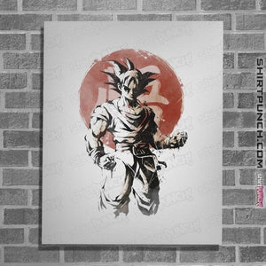 Shirts Posters / 4"x6" / White Saiyan Sun