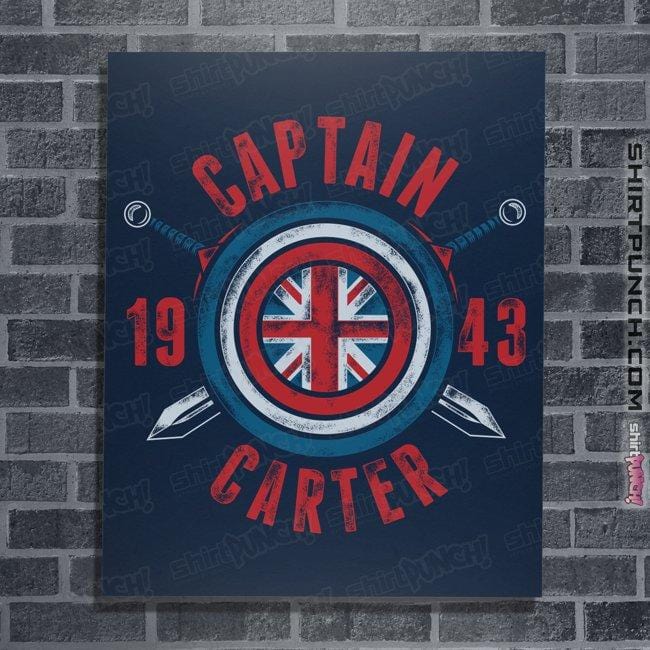 Shirts Posters / 4"x6" / Navy Captain Carter
