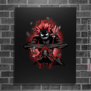 Shirts Posters / 4"x6" / Black Red Riot Hero