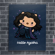 Load image into Gallery viewer, Shirts Posters / 4&quot;x6&quot; / Navy Hello Agatha
