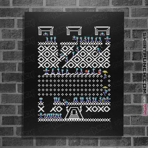 Shirts Posters / 4"x6" / Black Lemmings Christmas
