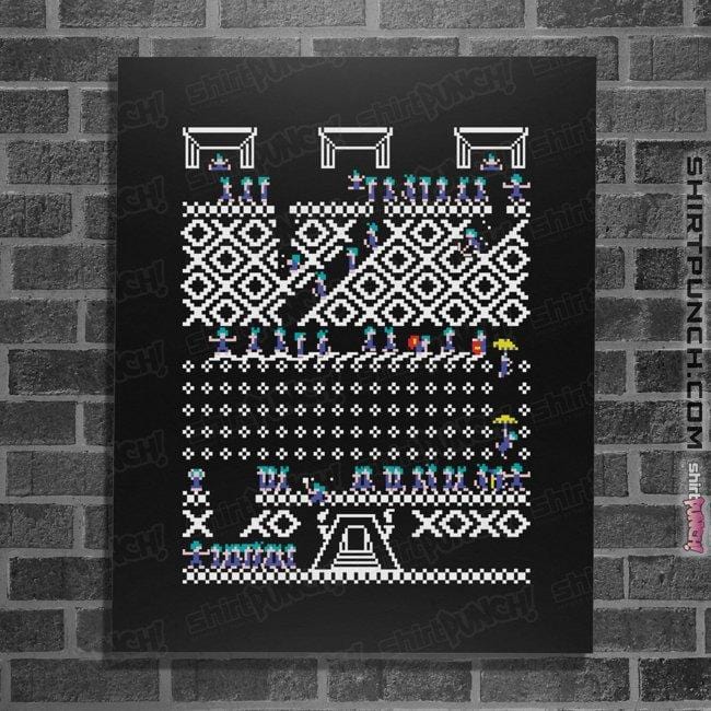 Shirts Posters / 4"x6" / Black Lemmings Christmas