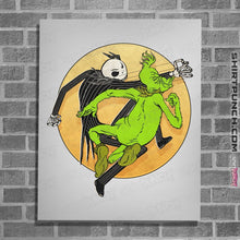 Load image into Gallery viewer, Shirts Posters / 4&quot;x6&quot; / White Jack VS Grinch
