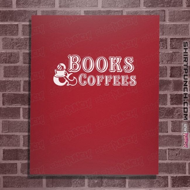 Secret_Shirts Posters / 4"x6" / Red Books & Coffee