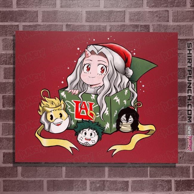 Daily_Deal_Shirts Posters / 4"x6" / Red Christmas Of Heroes