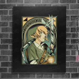 Shirts Posters / 4"x6" / Black Hylian Warrior