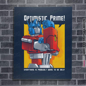 Shirts Posters / 4"x6" / Navy Optimistic Prime