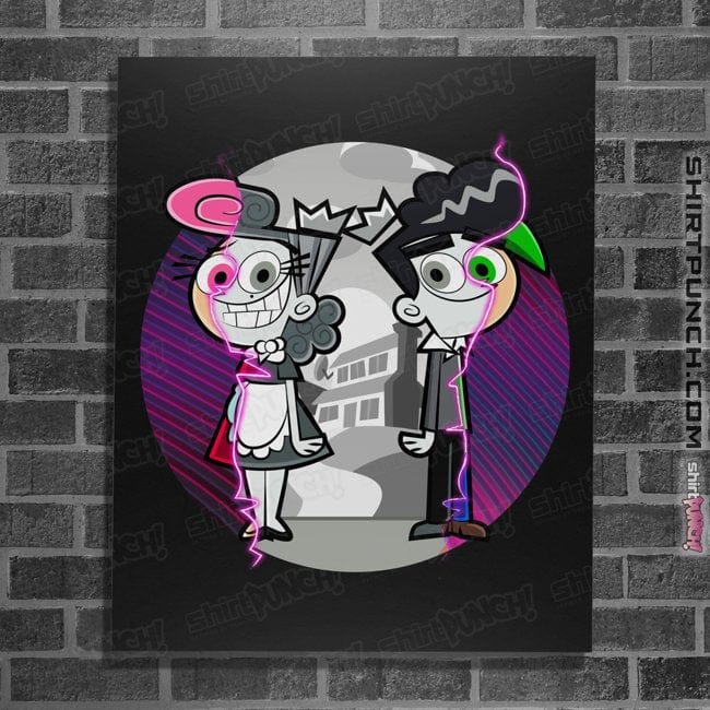 Secret_Shirts Posters / 4"x6" / Black Fairly Odd Wanda