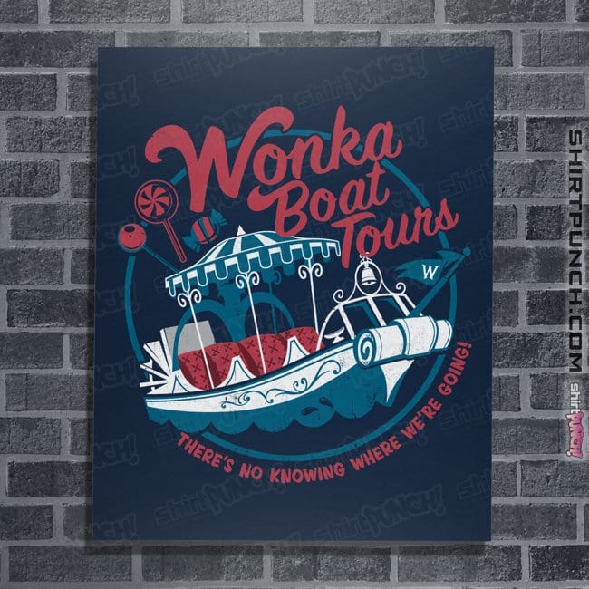 Secret_Shirts Posters / 4"x6" / Navy Wonka Boat Tours!