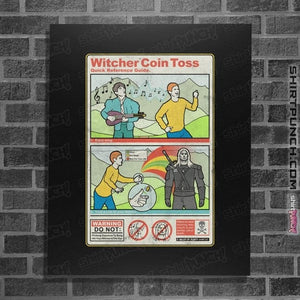Secret_Shirts Posters / 4"x6" / Black Coin Toss Guide