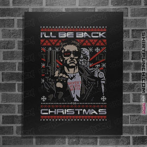 Daily_Deal_Shirts Posters / 4"x6" / Black A Very Cyber Christmas