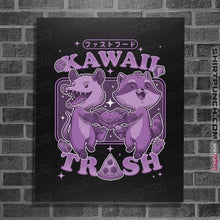 Load image into Gallery viewer, Secret_Shirts Posters / 4&quot;x6&quot; / Black Kawaii Trash
