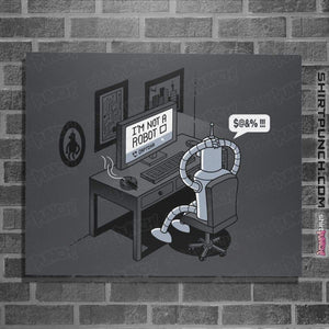 Shirts Posters / 4"x6" / Charcoal Robot Problems
