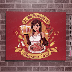 Shirts Posters / 4"x6" / Red 7th Heaven Bar And Grill