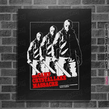 Load image into Gallery viewer, Daily_Deal_Shirts Posters / 4&quot;x6&quot; / Black The Crystal Lake Massacre
