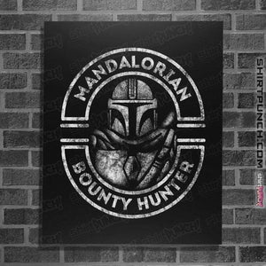 Shirts Posters / 4"x6" / Black Mandalorian Bounty Hunter