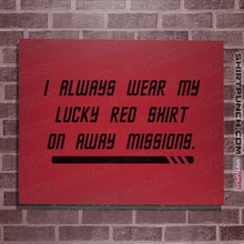 Load image into Gallery viewer, Daily_Deal_Shirts Posters / 4&quot;x6&quot; / Red Lucky Red Shirt
