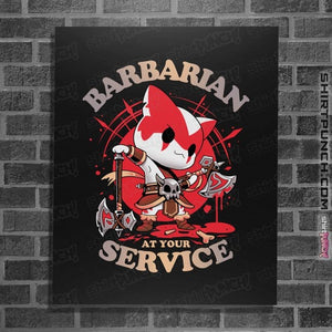 Daily_Deal_Shirts Posters / 4"x6" / Black Barbarian's Call