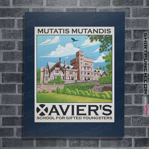 Shirts Posters / 4"x6" / Navy Xavier's School For Gifted Youngsters