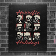Load image into Gallery viewer, Daily_Deal_Shirts Posters / 4&quot;x6&quot; / Black Horrific Holidays
